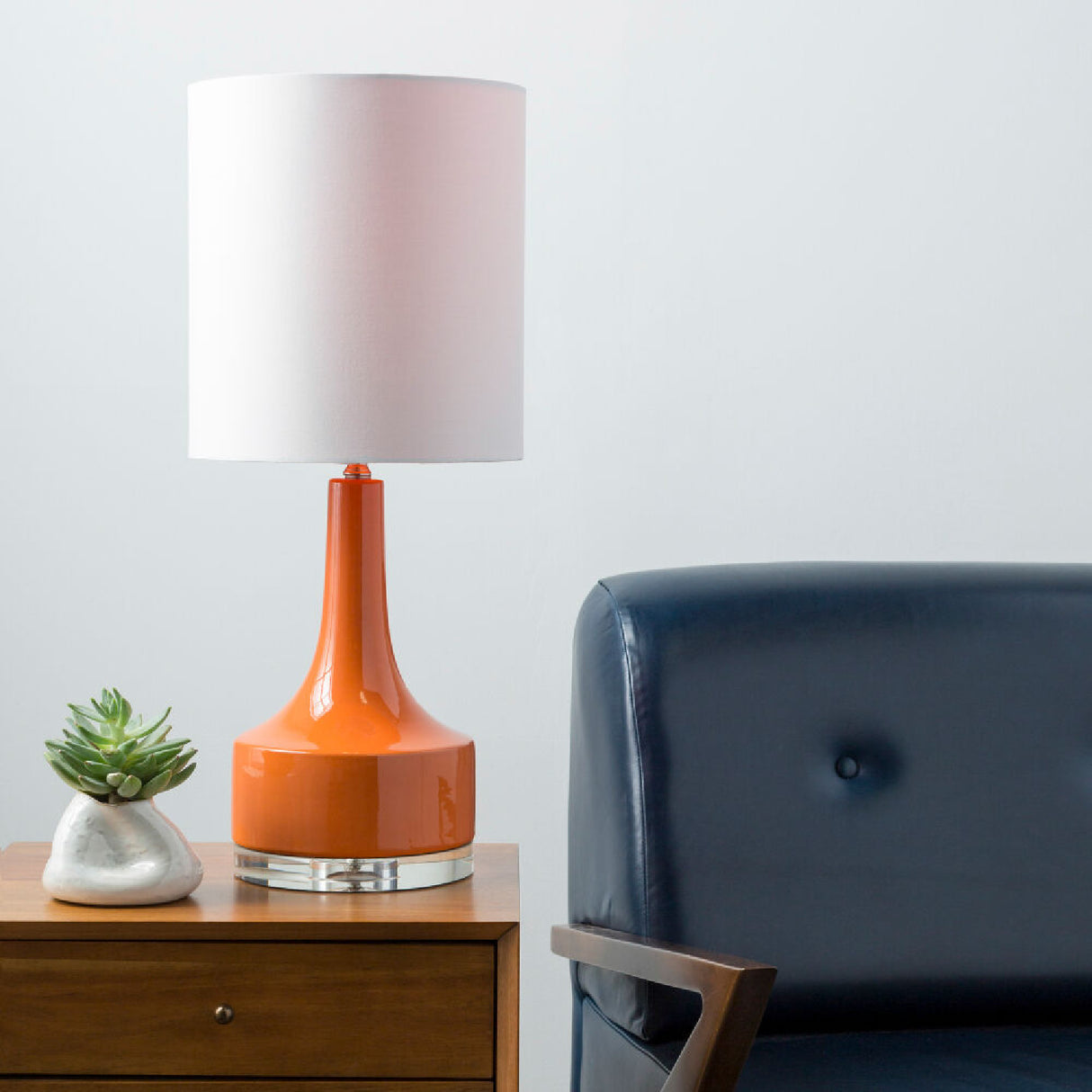 Modern European furniture - Glazed Ceramic Cotton Table Lamp - www.oroa.com | Oroa.com