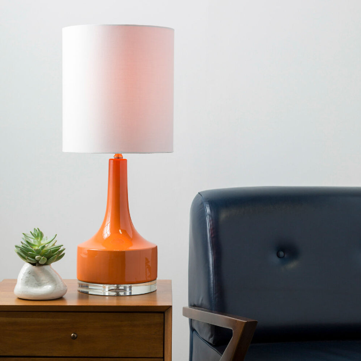 Modern European furniture - Glazed Ceramic Cotton Table Lamp - www.oroa.com | Oroa.com