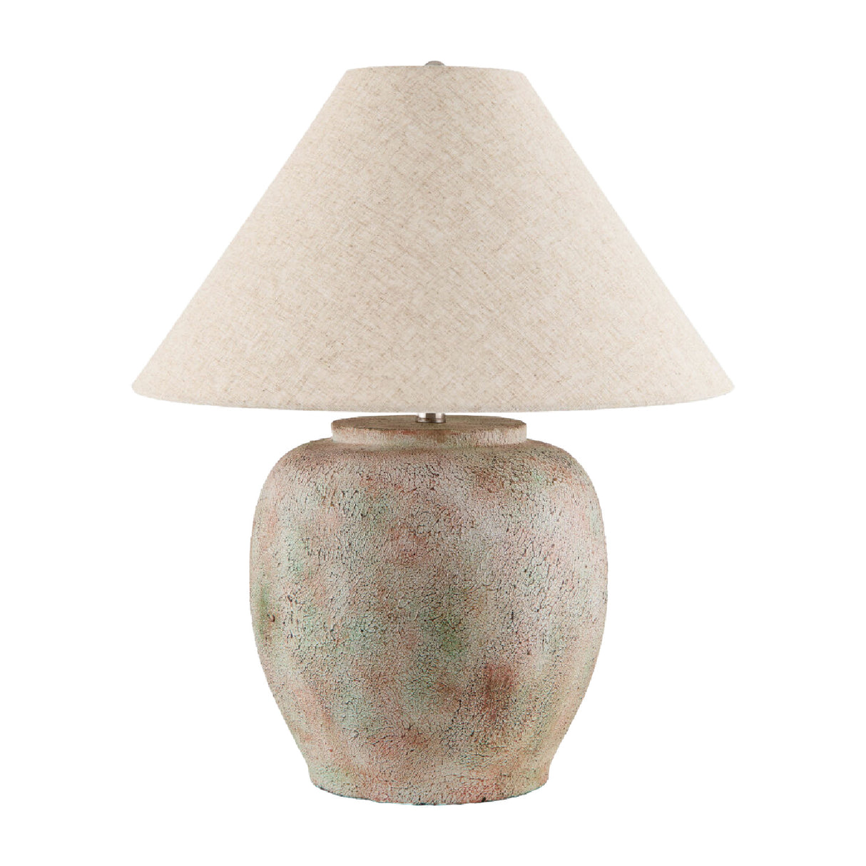 Modern European furniture - Painted Cement Linen Table Lamp - www.oroa.com | Oroa.com