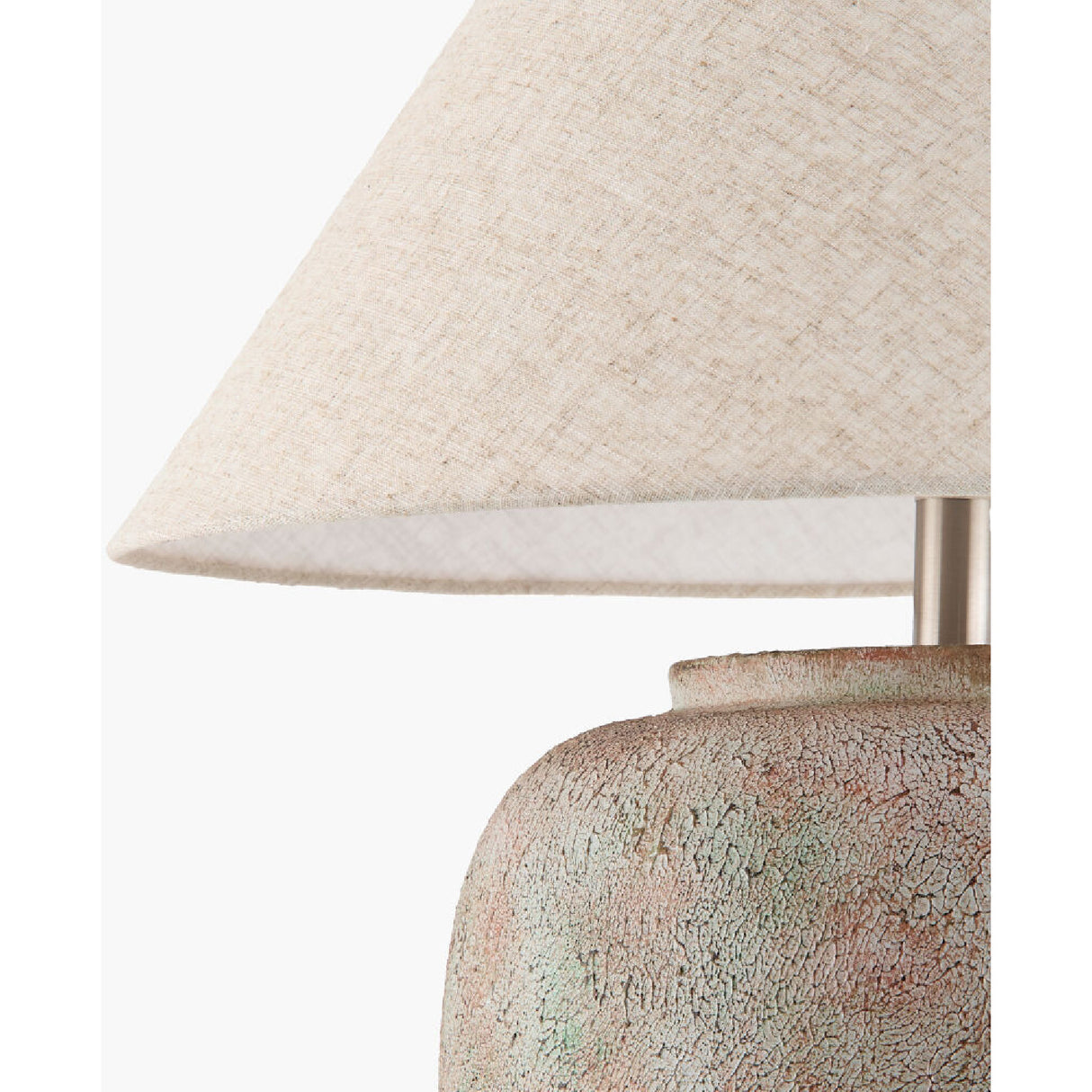 Modern European furniture - Painted Cement Linen Table Lamp - www.oroa.com | Oroa.com