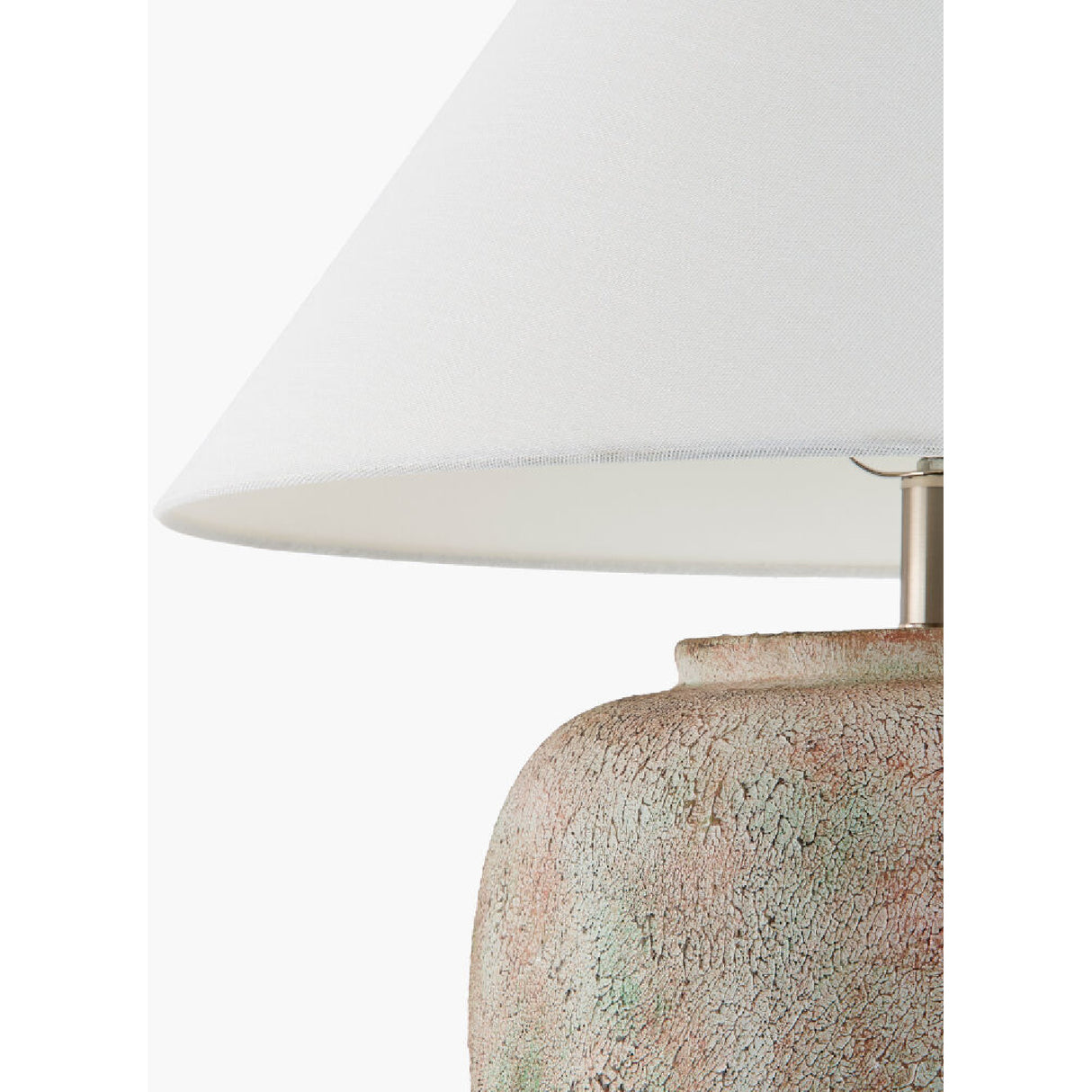Modern European furniture - Painted Cement Linen Table Lamp - www.oroa.com | Oroa.com