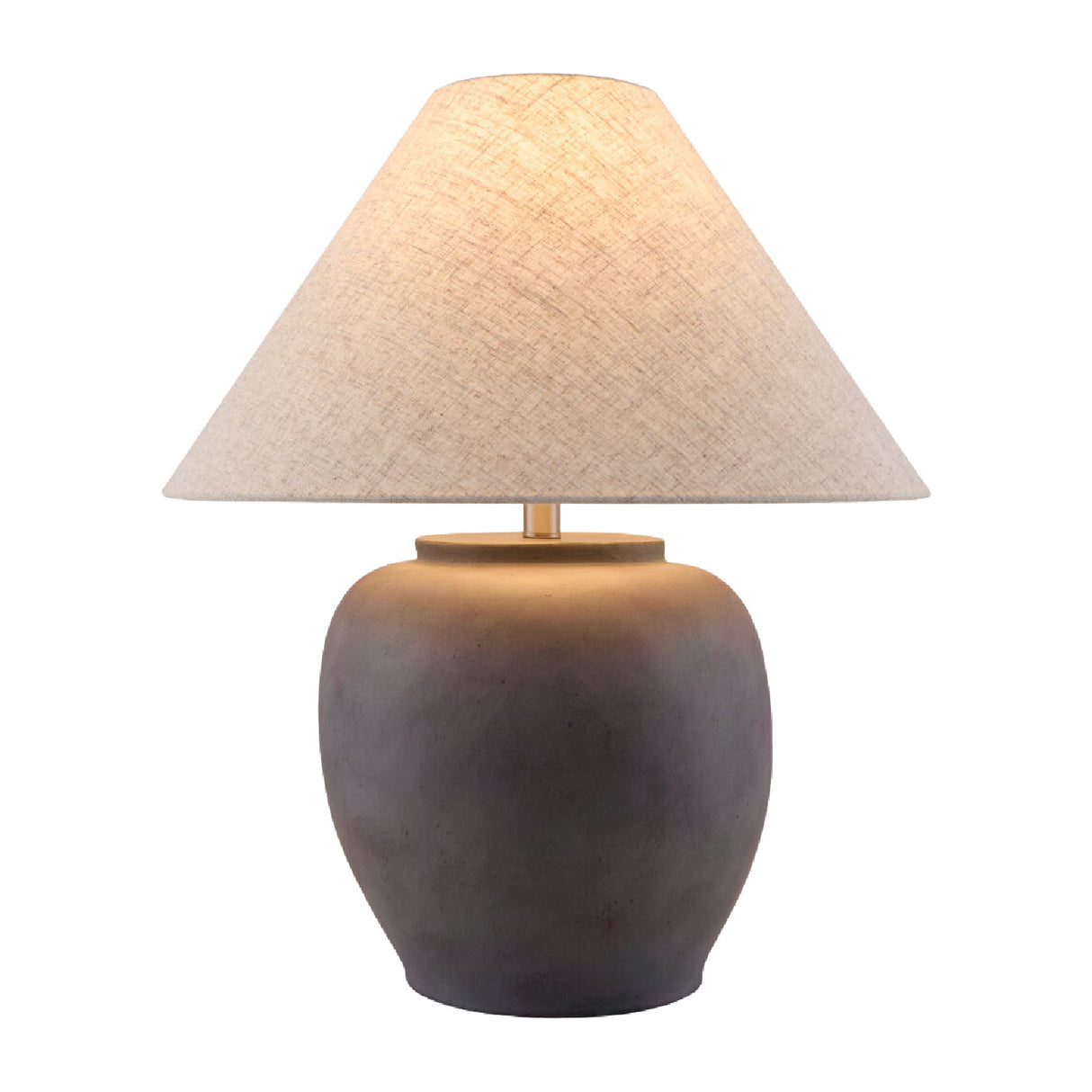 Modern European furniture - Painted Cement Linen Table Lamp - www.oroa.com | Oroa.com