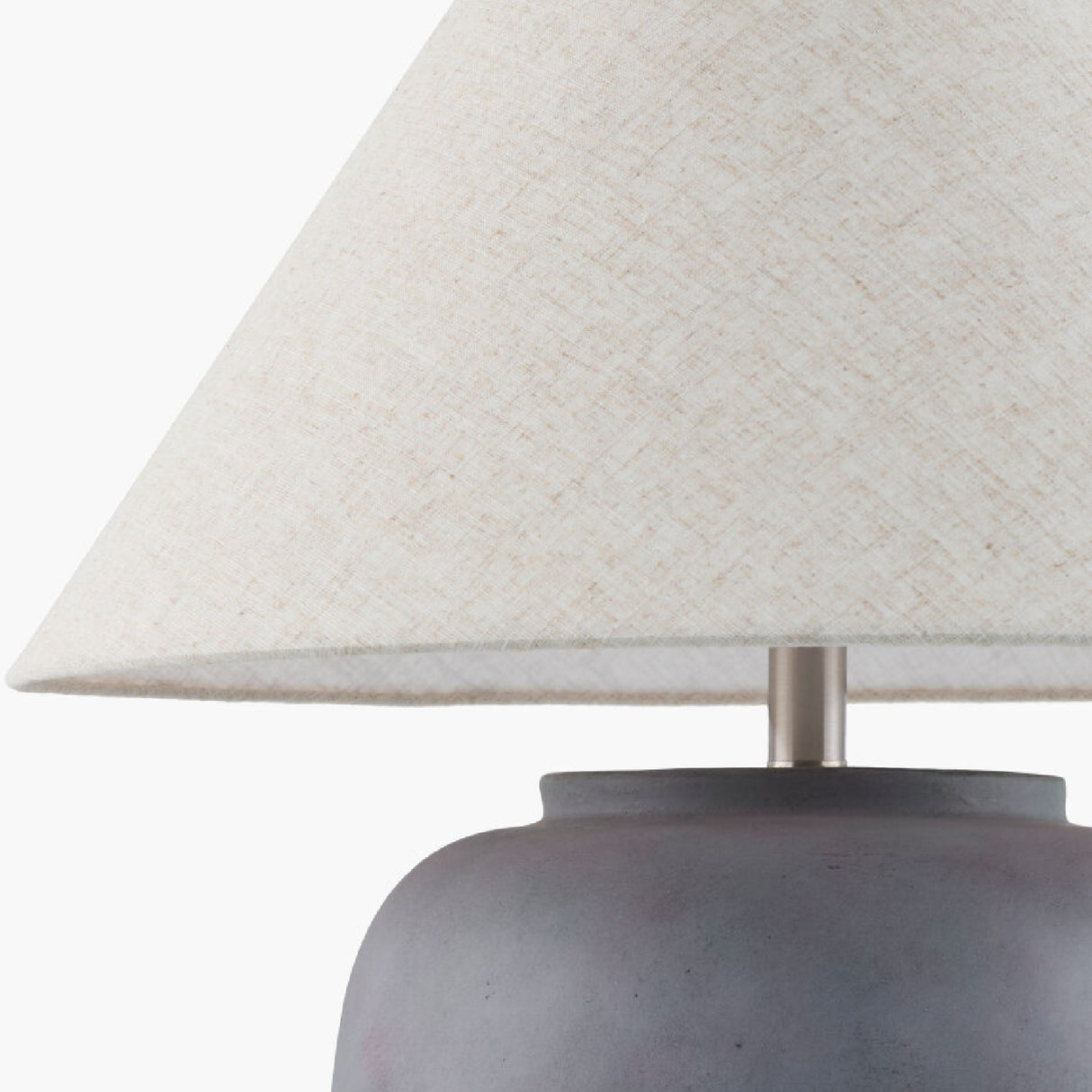 Modern European furniture - Painted Cement Linen Table Lamp - www.oroa.com | Oroa.com