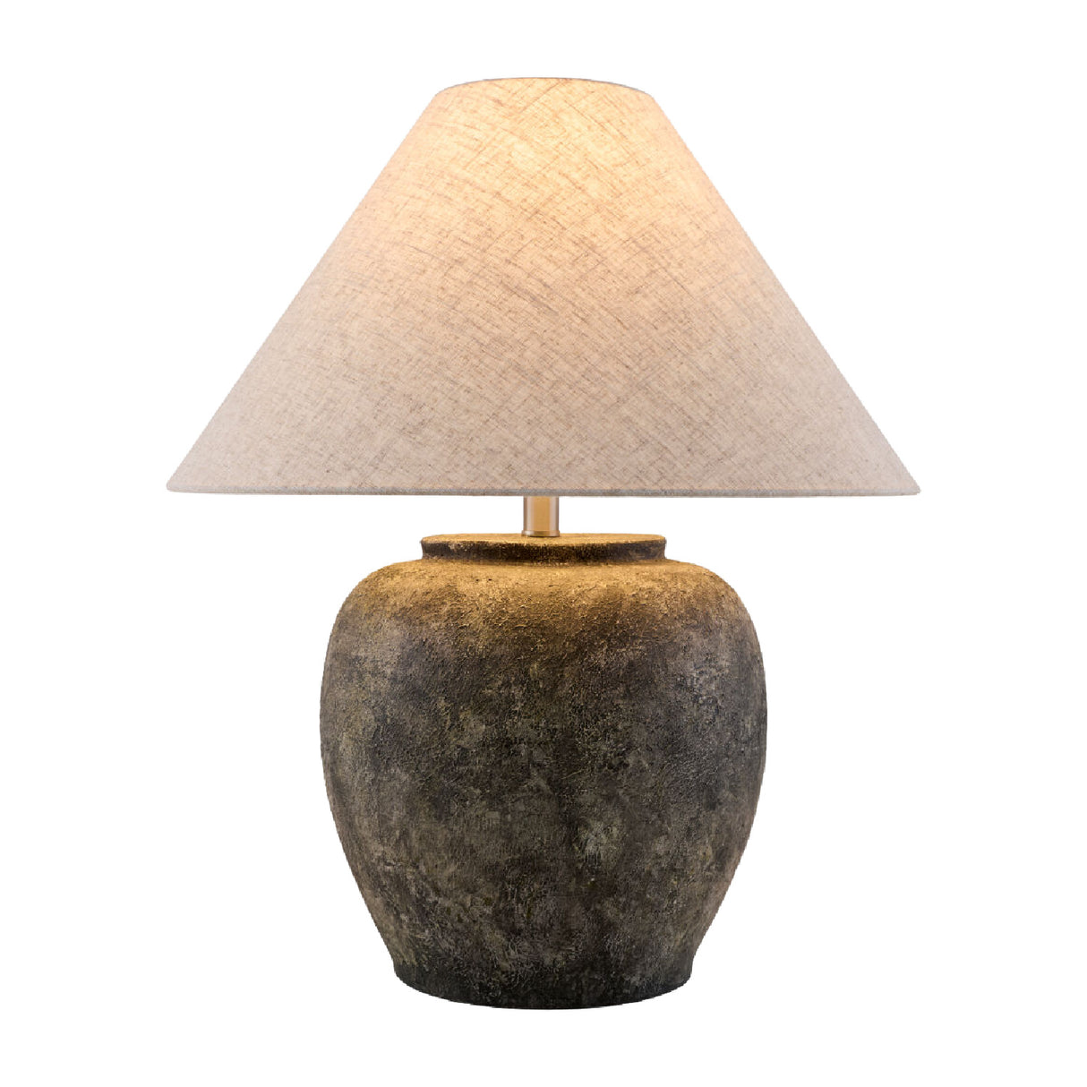 Modern European furniture - Painted Cement Linen Table Lamp - www.oroa.com | Oroa.com