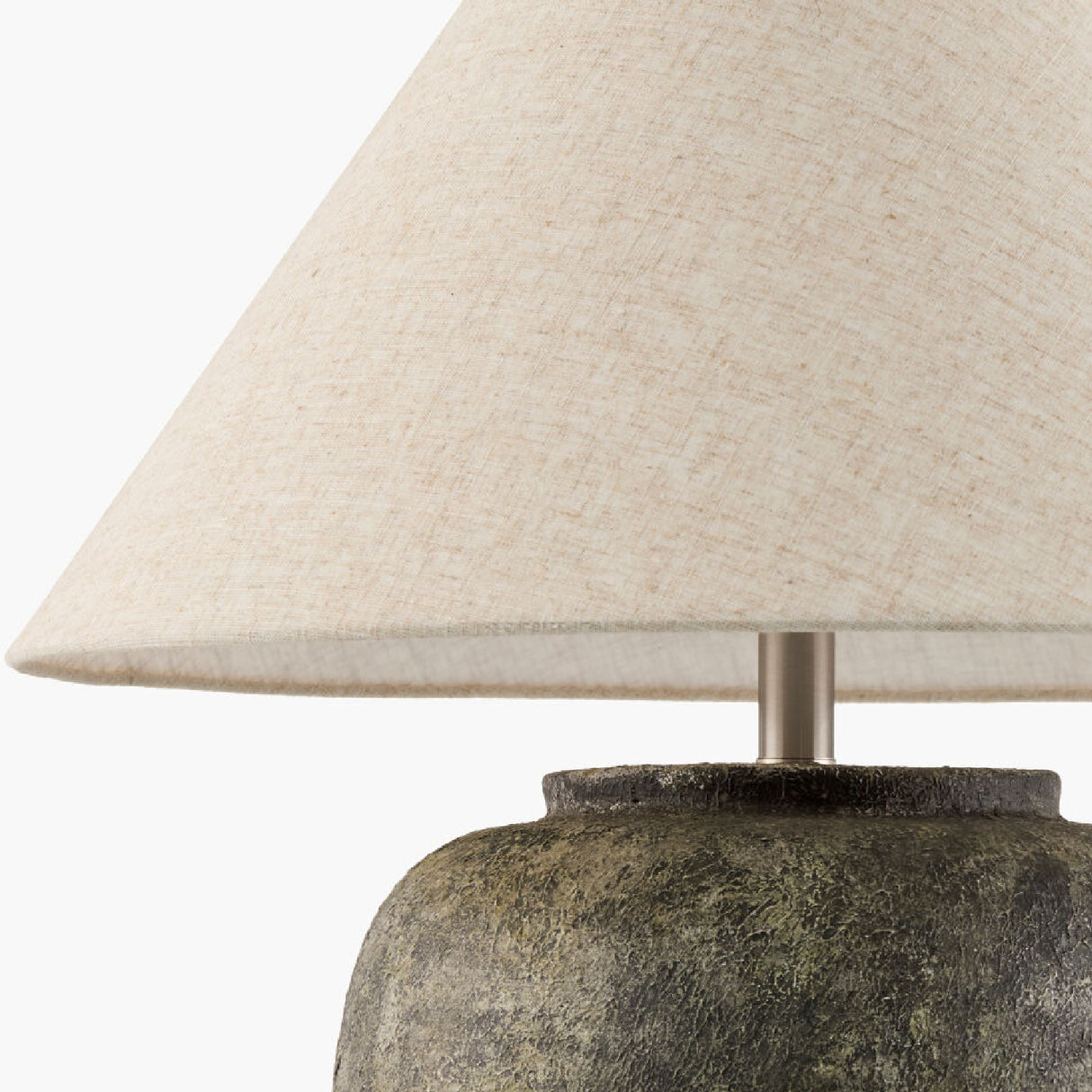 Modern European furniture - Painted Cement Linen Table Lamp - www.oroa.com | Oroa.com