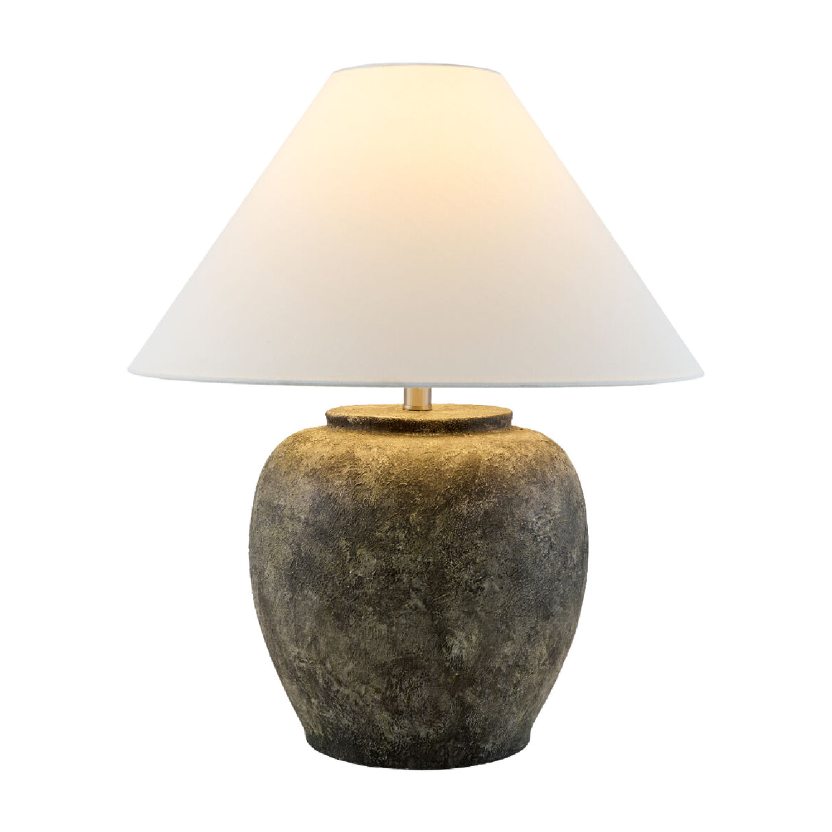 Modern European furniture - Painted Cement Linen Table Lamp - www.oroa.com | Oroa.com