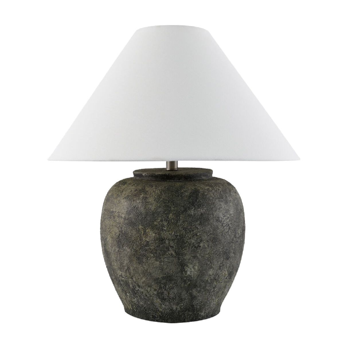 Modern European furniture - Painted Cement Linen Table Lamp - www.oroa.com | Oroa.com