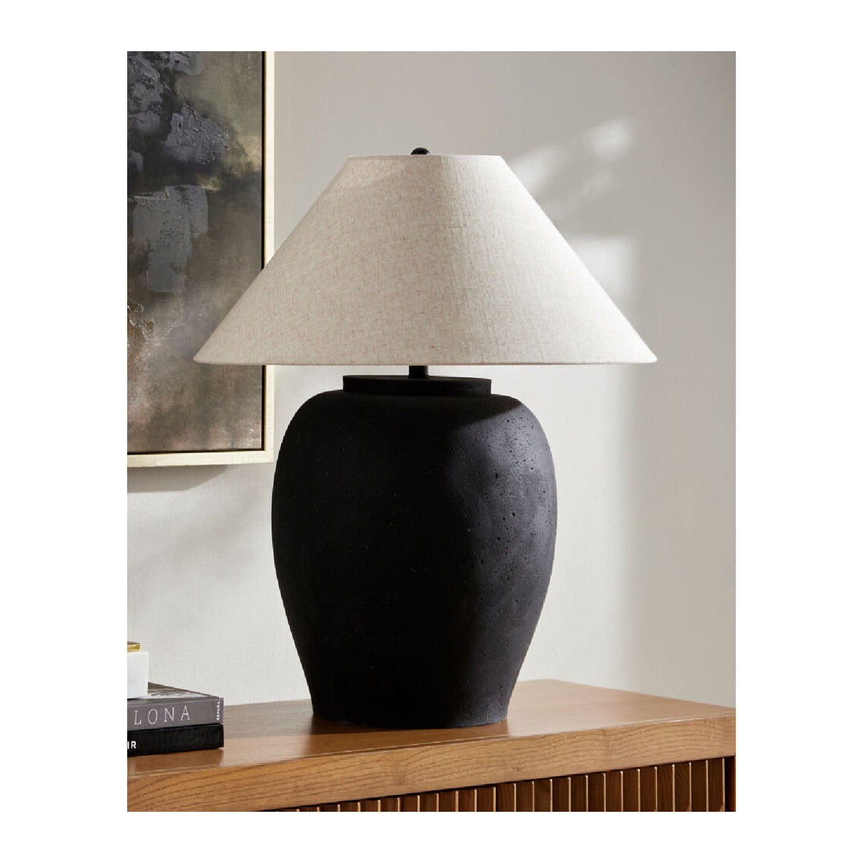 Modern European furniture - Cement Base Accent Floor Lamp - www.oroa.com | Oroa.com