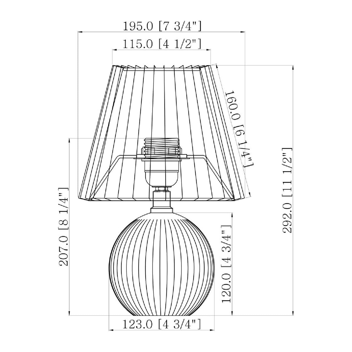 Modern European furniture - Pleated Linen Ceramic Table Lamp - www.oroa.com | Oroa.com