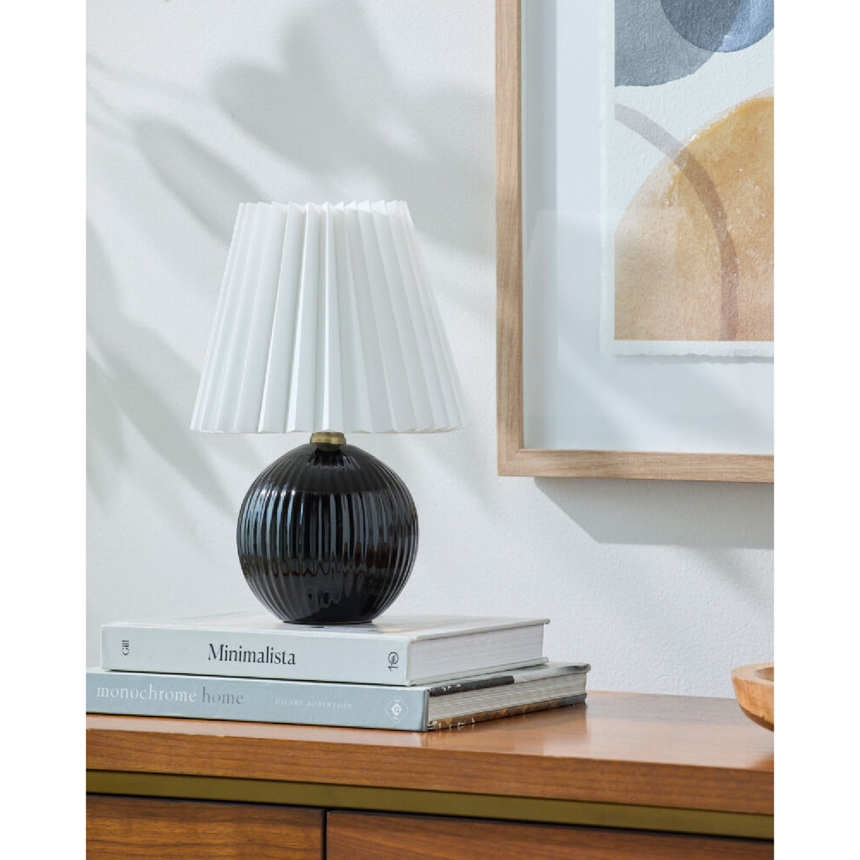 Modern European furniture - Pleated Linen Ceramic Table Lamp - www.oroa.com | Oroa.com