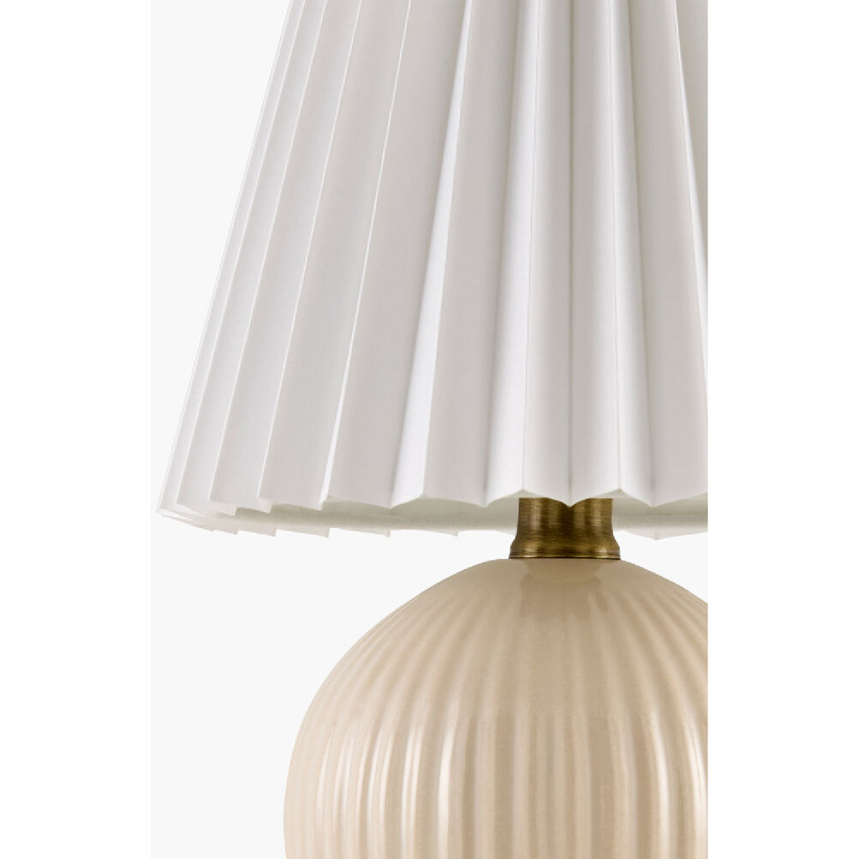 Modern European furniture - Pleated Linen Ceramic Table Lamp - www.oroa.com | Oroa.com
