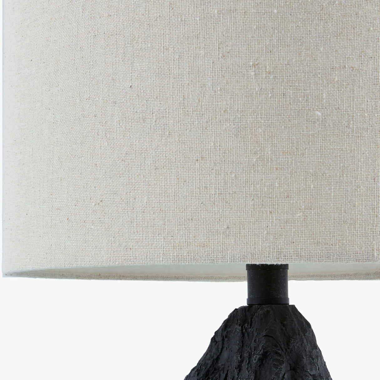 Modern European furniture - Black Organic Textured Table Lamp - www.oroa.com | Oroa.com