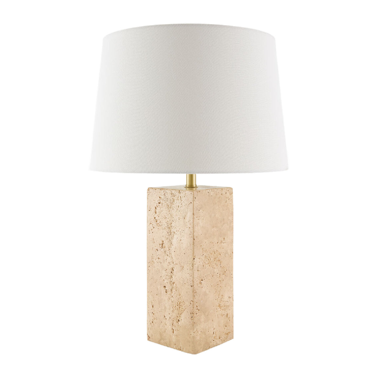 Modern European furniture - Square Travertine Table Lamp - www.oroa.com | Oroa.com