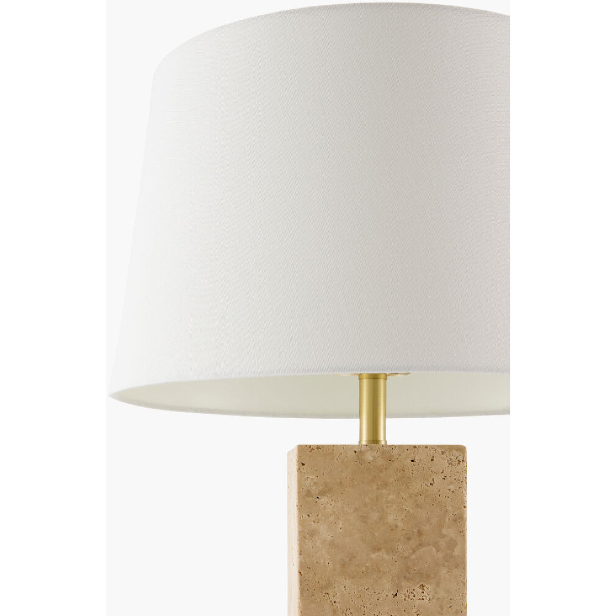 Modern European furniture - Square Travertine Table Lamp - www.oroa.com | Oroa.com