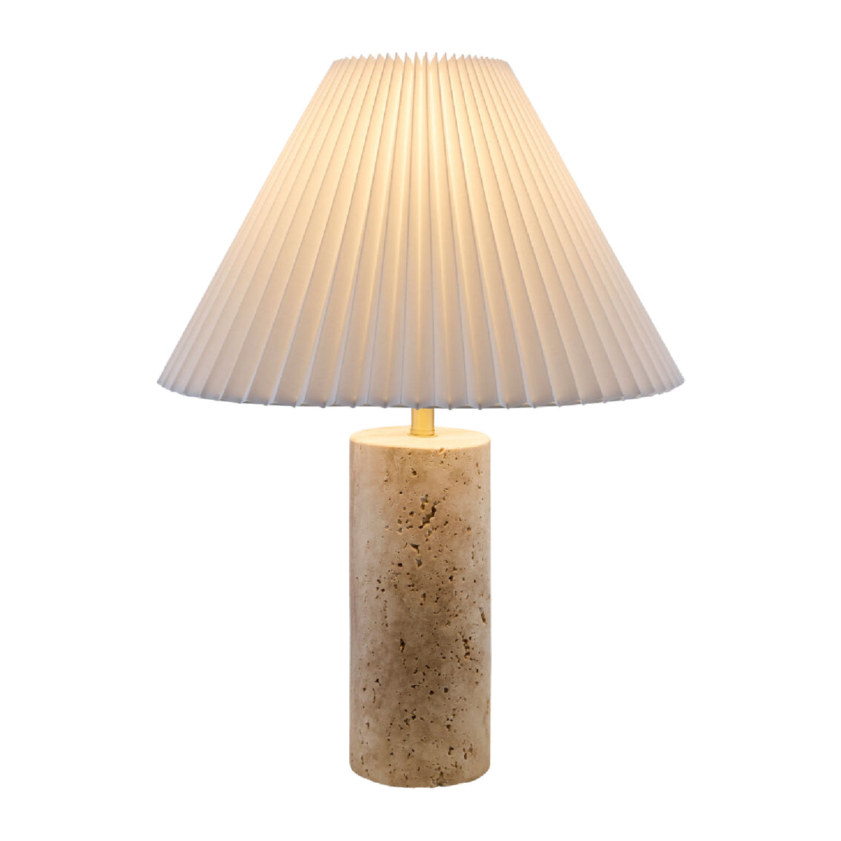 Modern European furniture - Square Travertine Empire Table Lamp - www.oroa.com | Oroa.com