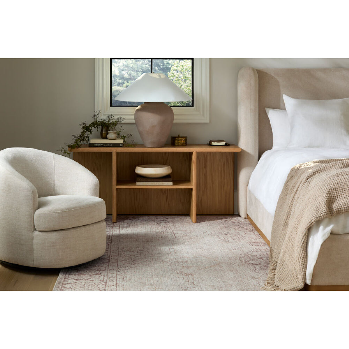 Modern European furniture - Glazed Brown Ceramic Table Lamp - www.oroa.com | Oroa.com