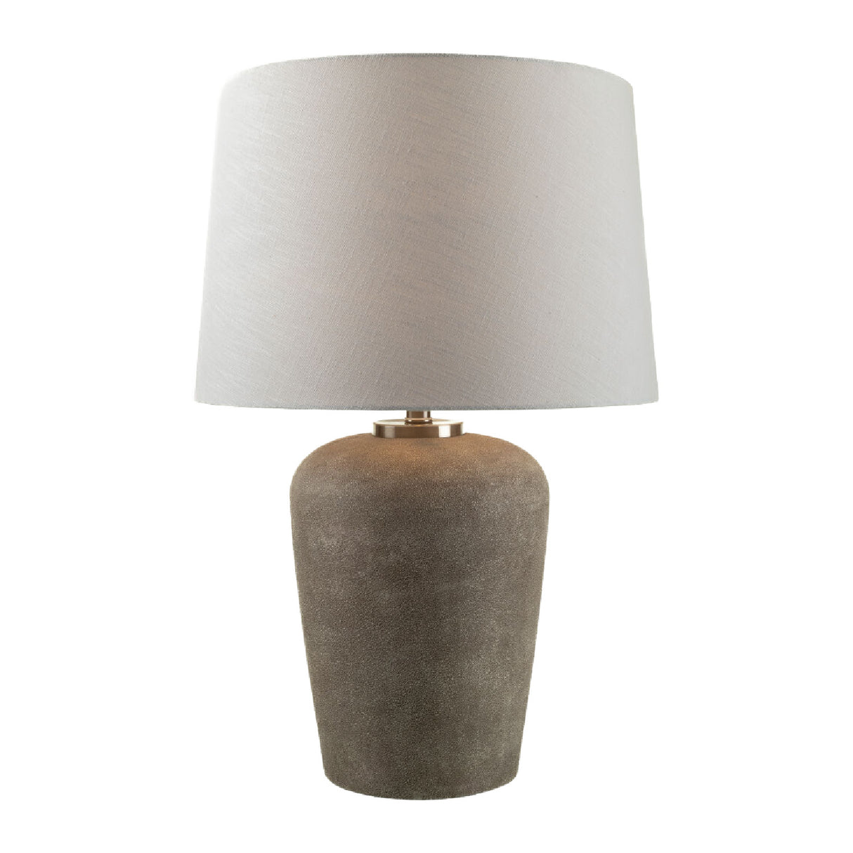 Modern European furniture - Beige Drum Linen Table Lamp L - www.oroa.com | Oroa.com