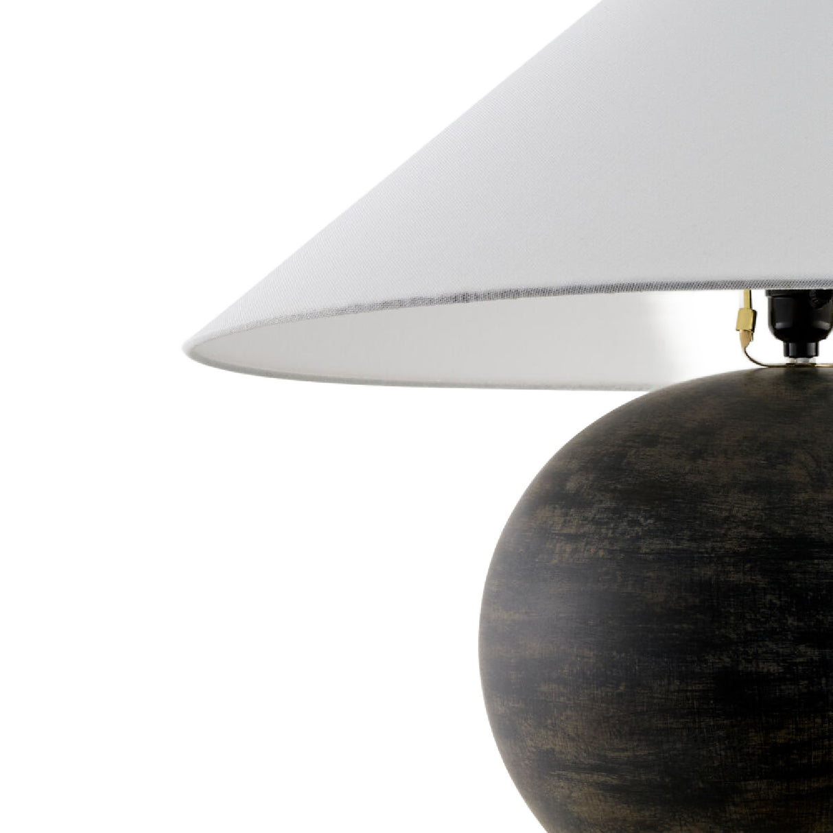 Modern European furniture - Rustic Black Ceramic Table Lamp - www.oroa.com | Oroa.com
