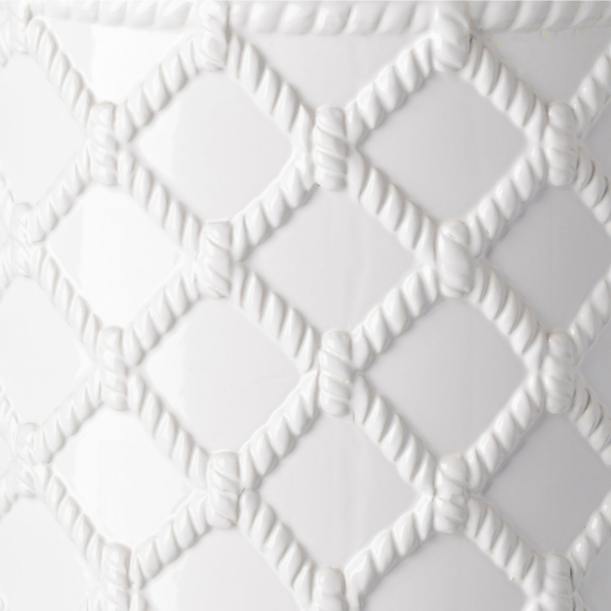 Modern European furniture - Lattice Patterned Ceramic Garden Stool - www.oroa.com | Oroa.com