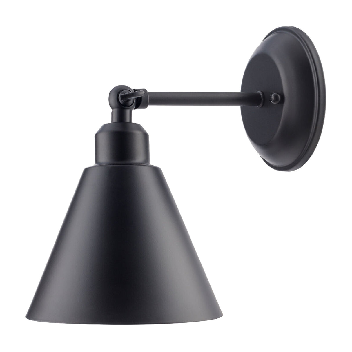 Modern European furniture - Black Conical Metal Wall Lamp - www.oroa.com | Oroa.com