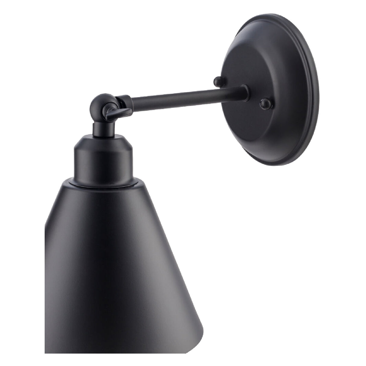 Modern European furniture - Black Conical Metal Wall Lamp - www.oroa.com | Oroa.com