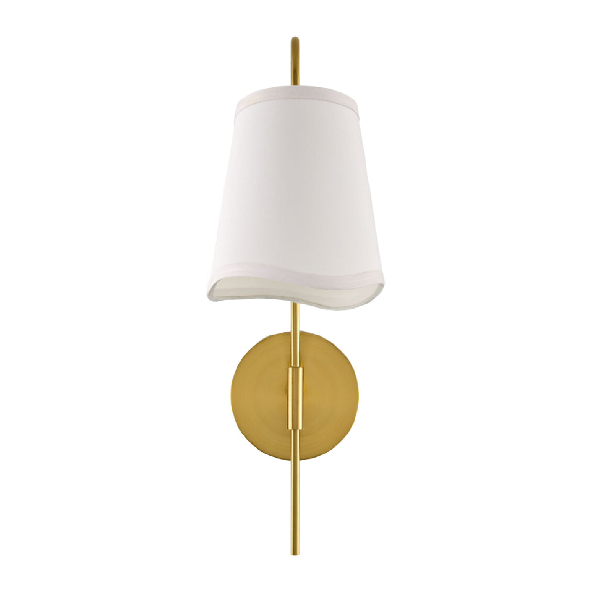Modern European furniture - Wavy White Linen Wall Lamp - www.oroa.com | Oroa.com