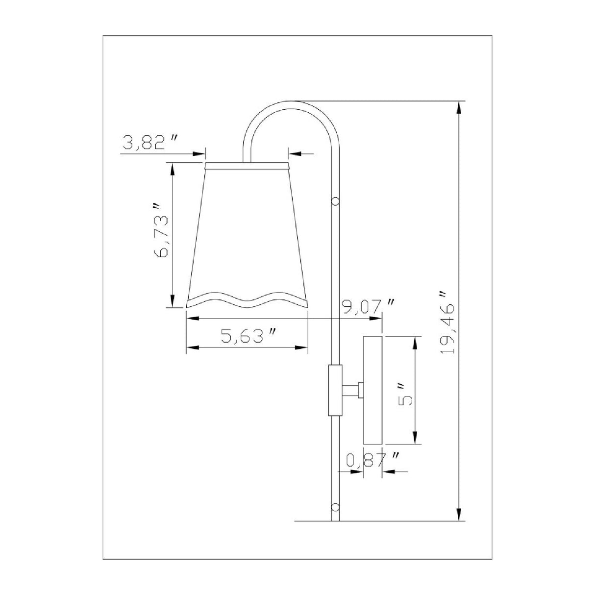 Modern European furniture - Wavy White Linen Wall Lamp - www.oroa.com | Oroa.com