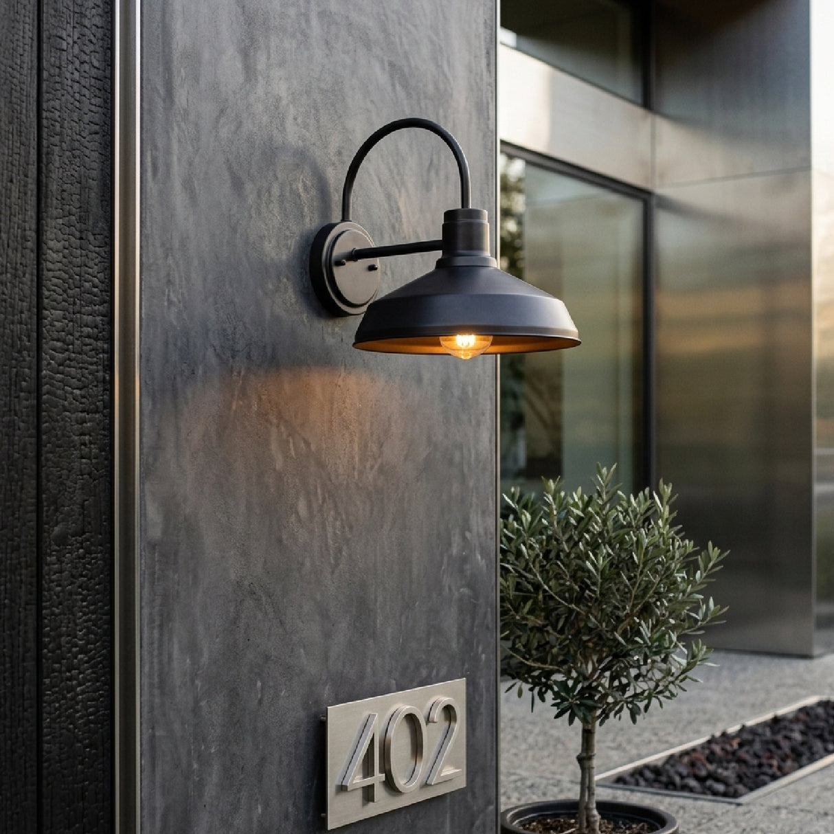 Modern European furniture - Outdoor Black Metal Wall Lamp - www.oroa.com | Oroa.com