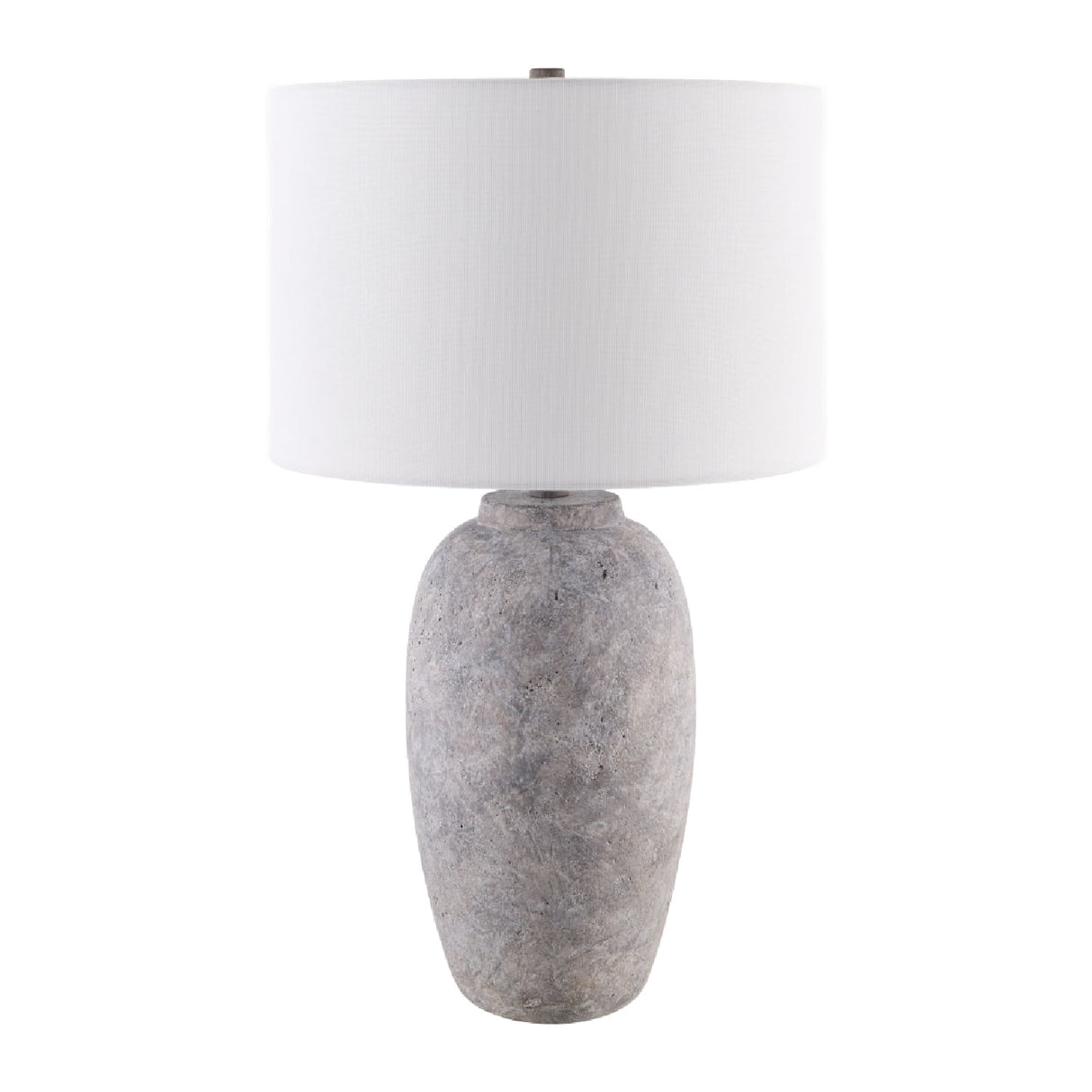 Modern European furniture - Linen Painted Cement Table Lamp - www.oroa.com | Oroa.com