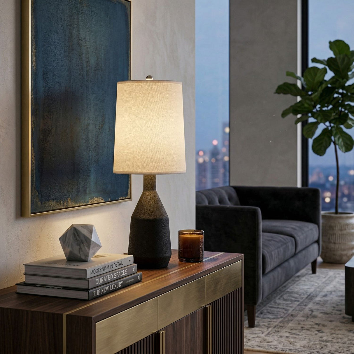 Modern European furniture - White Paper Shade Table Lamp - www.oroa.com | Oroa.com