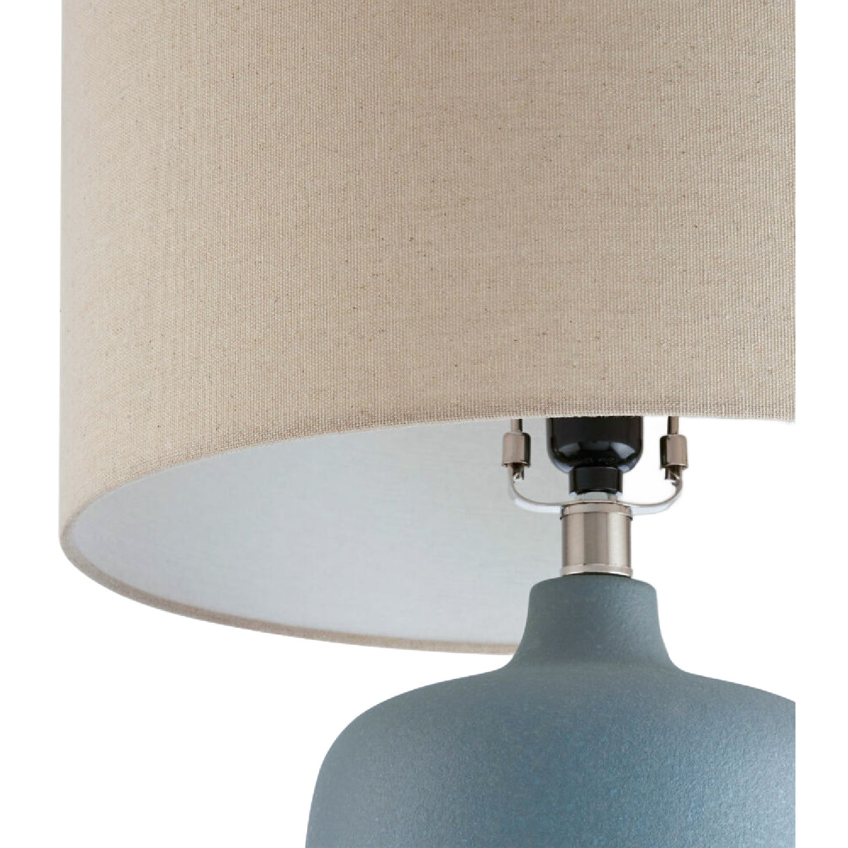 Modern European furniture - Ceramic Beige Linen Table Lamp - www.oroa.com | Oroa.com
