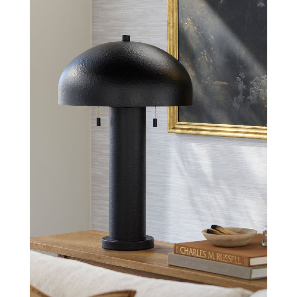 Modern European furniture - Metal Dome Shade Table Lamp - www.oroa.com | Oroa.com