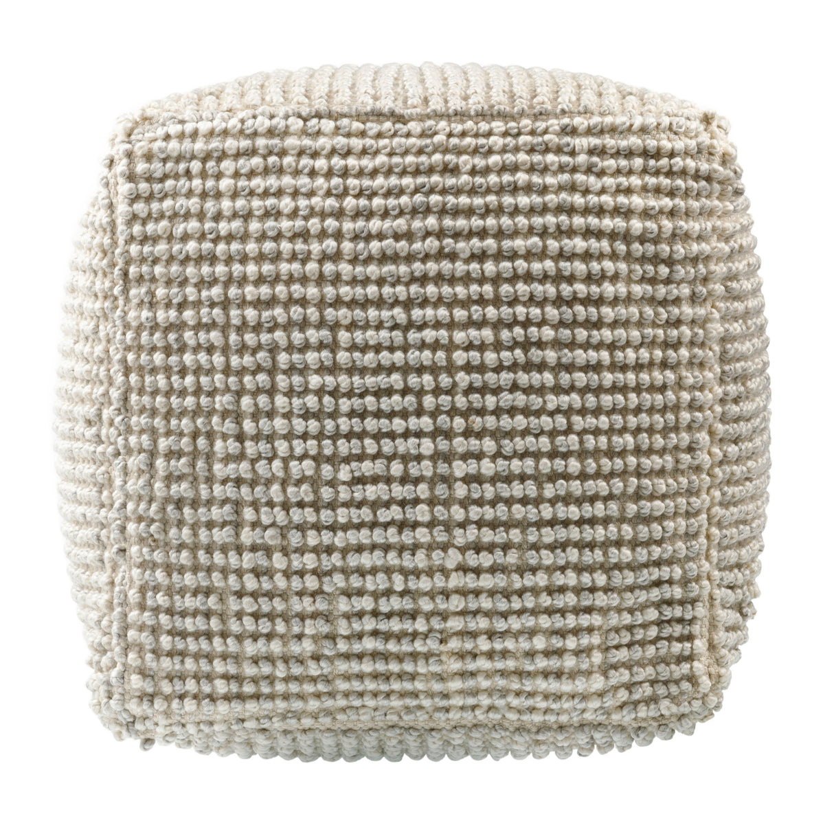 Modern European furniture - Gray Woven Cube Outdoor Pouf - www.oroa.com | Oroa.com