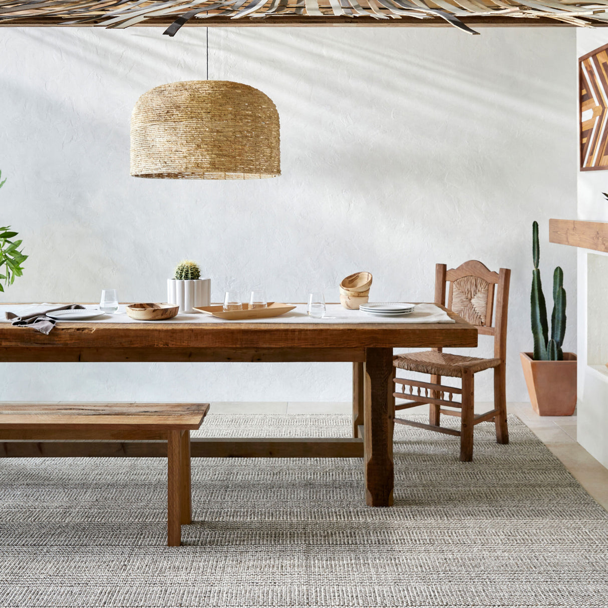 Modern European furniture - Gray Hand-Loomed Table Runner - www.oroa.com | Oroa.com