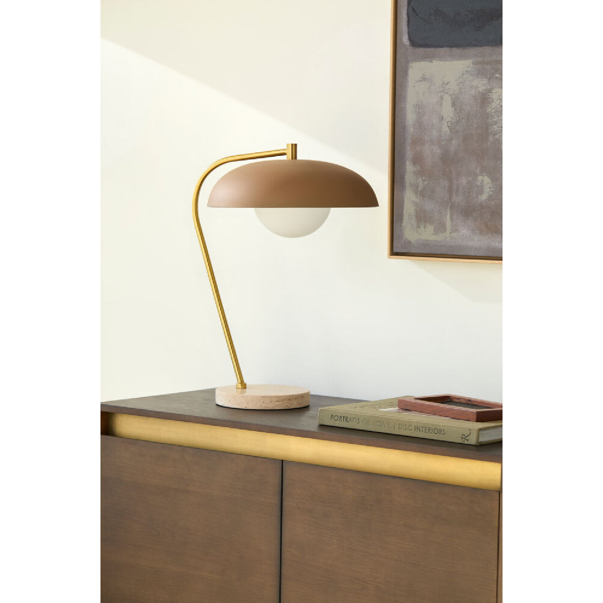 Modern European furniture - Glass Shade Sloped Table Lamp - www.oroa.com | Oroa.com
