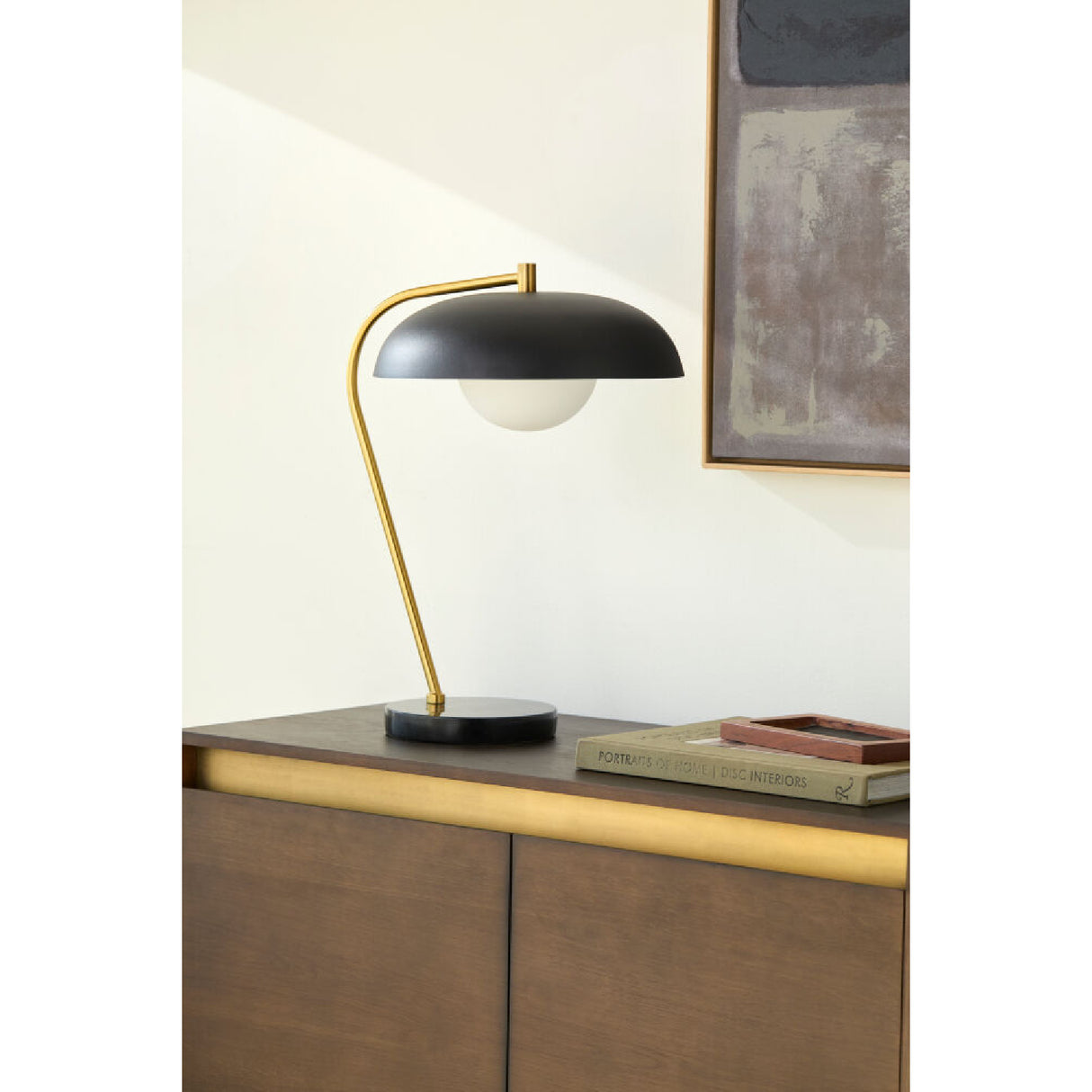 Modern European furniture - Glass Shade Sloped Table Lamp - www.oroa.com | Oroa.com