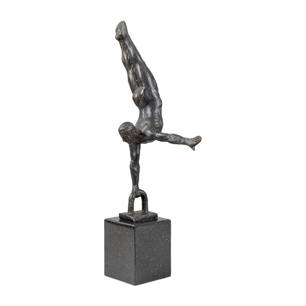Modern European furniture - Antiqued Iron Handstand Sculpture - www.oroa.com | Oroa.com