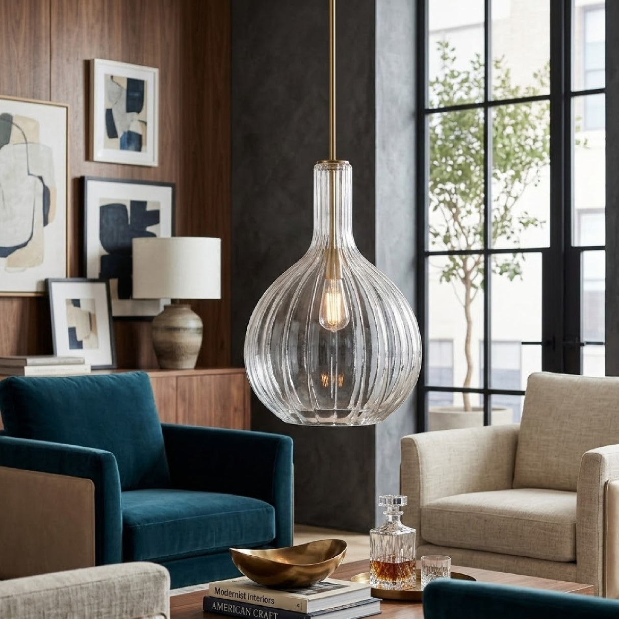 Modern European furniture - Blown Glass Pendant Lamp - www.oroa.com | Oroa.com