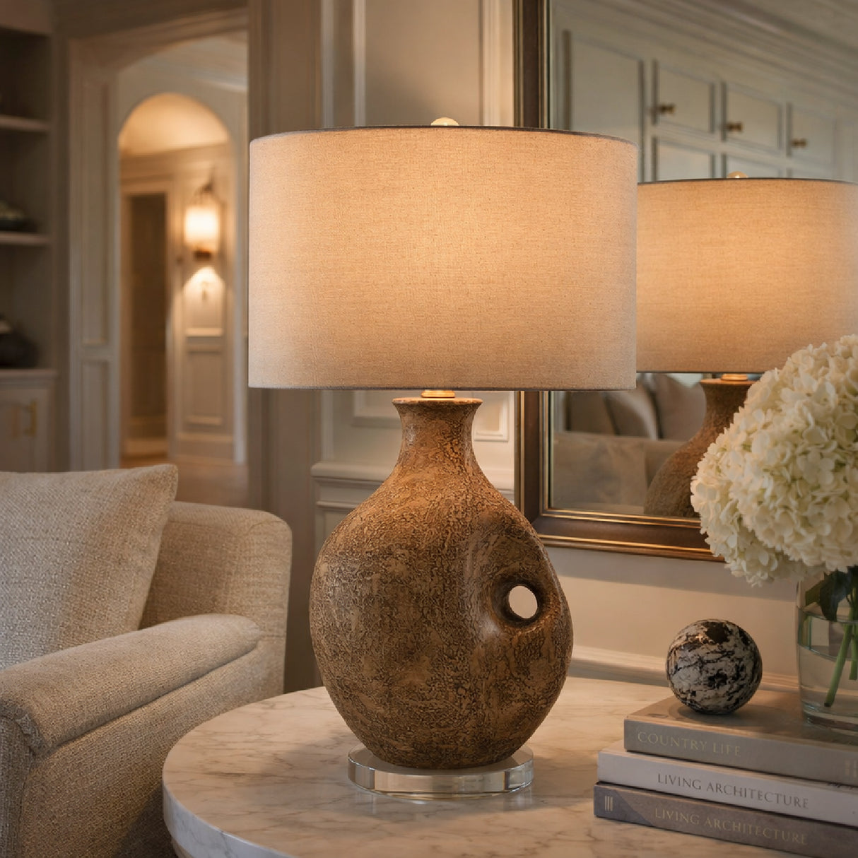 Modern European furniture - Painted Vase Inspired Table Lamp - www.oroa.com | Oroa.com