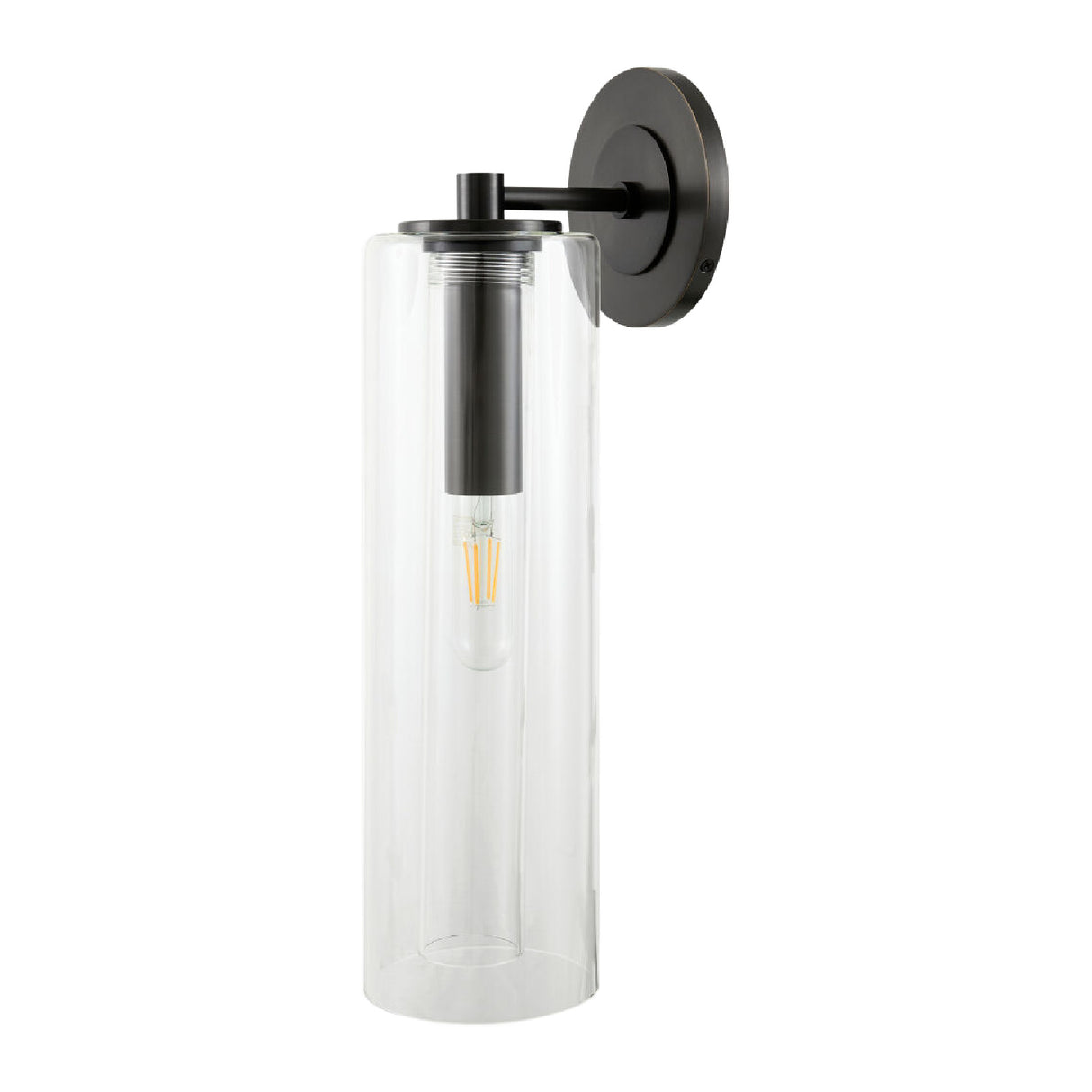 Modern European furniture - Tubular Clear Glass Wall Lamp - www.oroa.com | Oroa.com