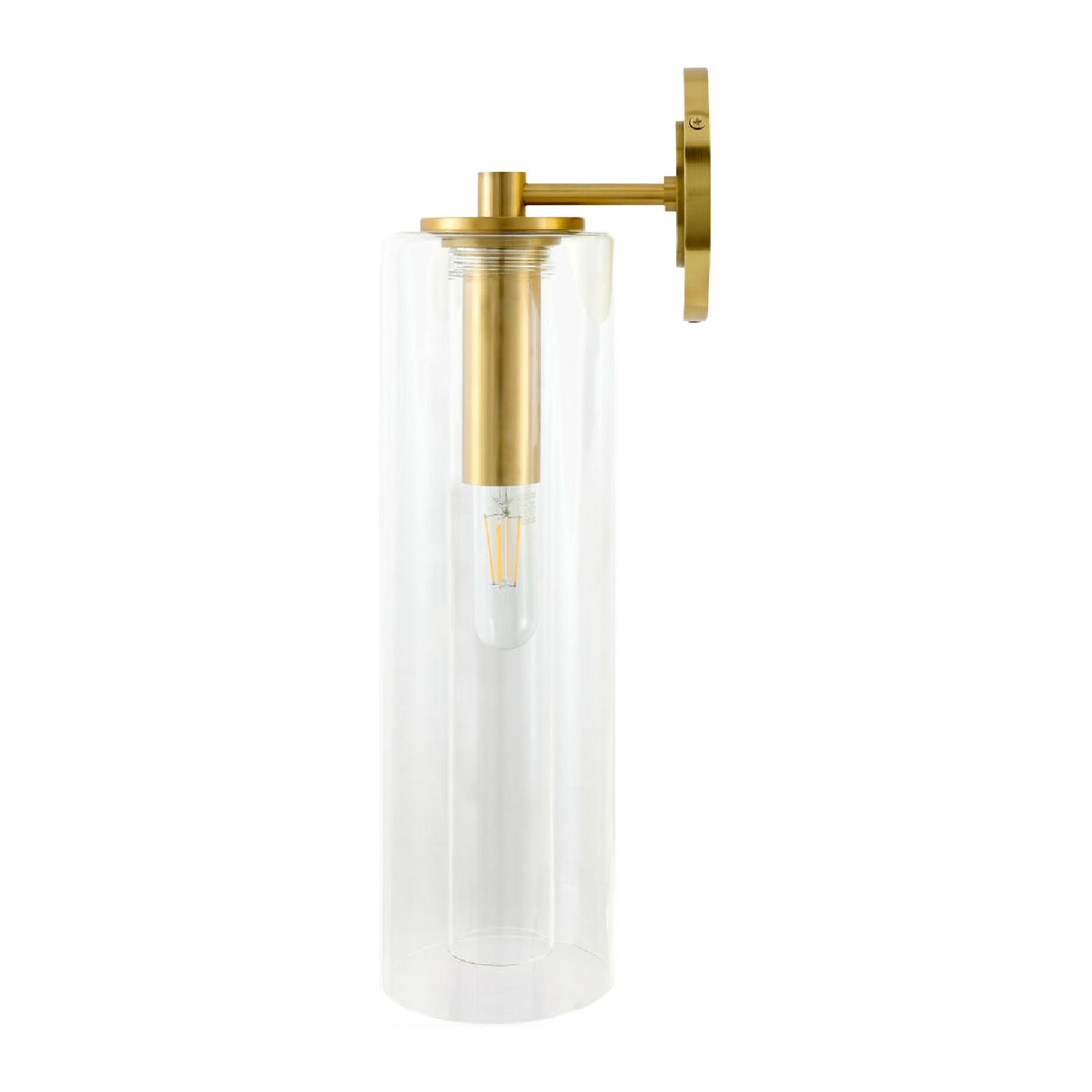 Modern European furniture - Tubular Clear Glass Wall Lamp - www.oroa.com | Oroa.com