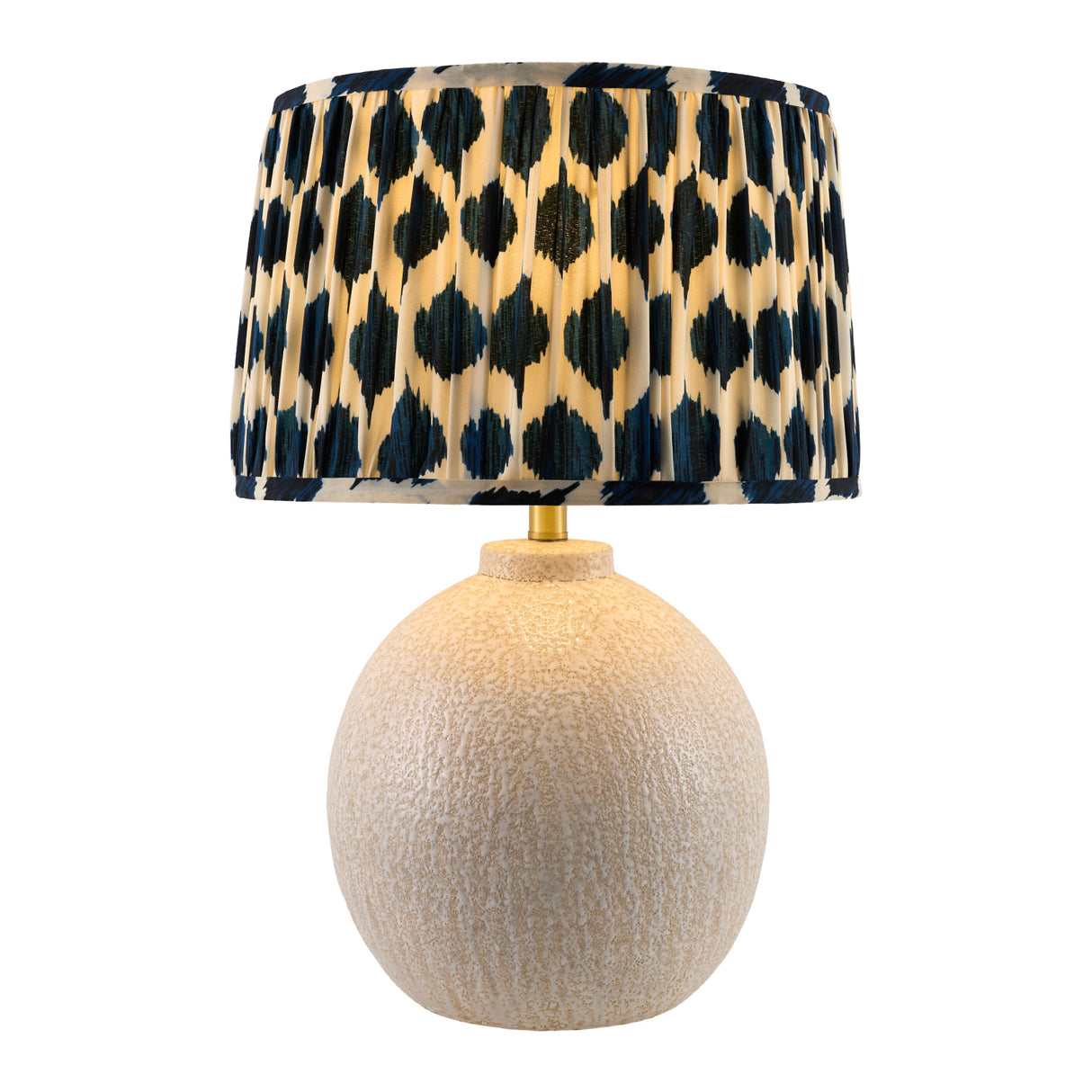 Modern European furniture - Blue Patterned Fabric Table Lamp - www.oroa.com | Oroa.com