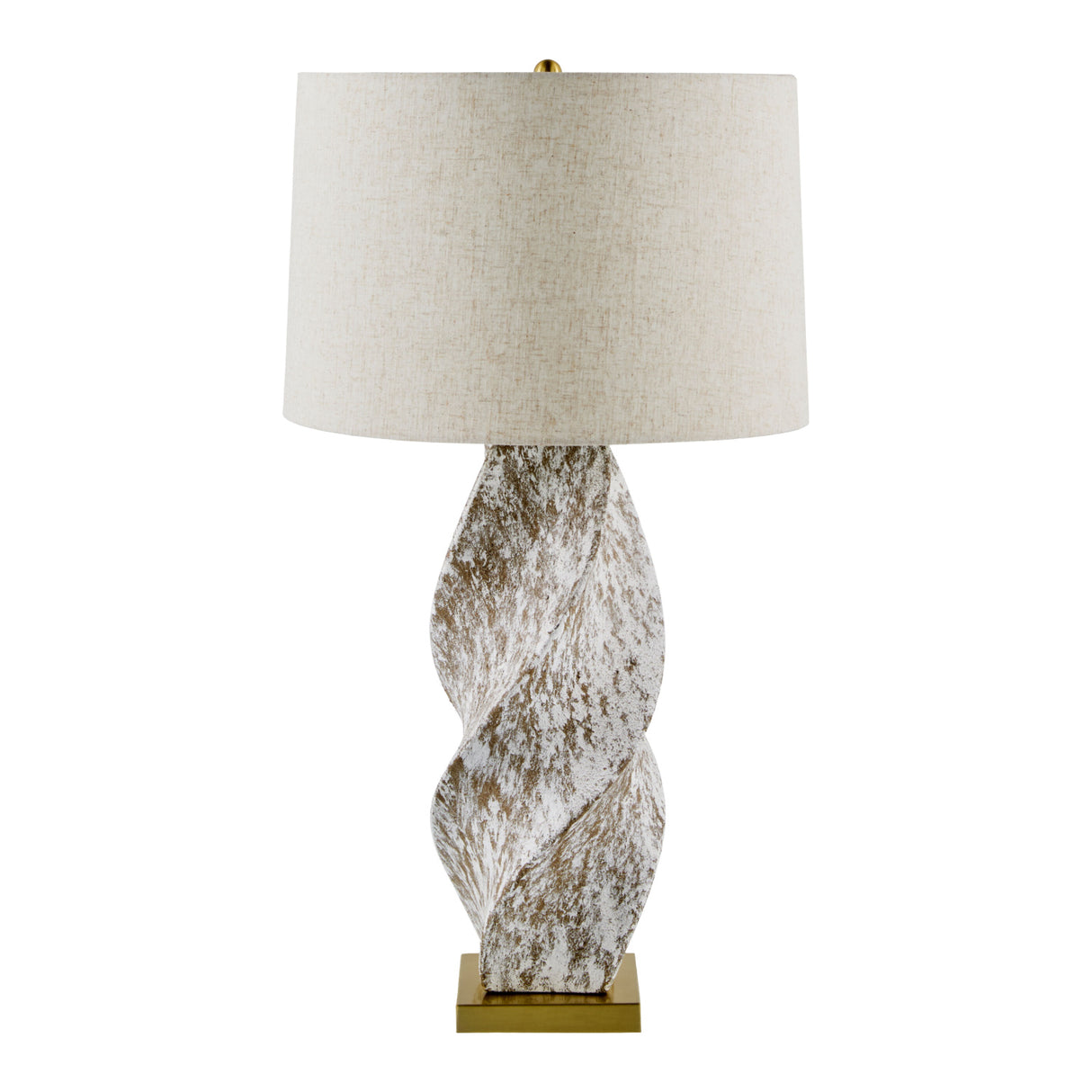 Modern European furniture - Twisted Ceramic Accent Table Lamp - www.oroa.com | Oroa.com