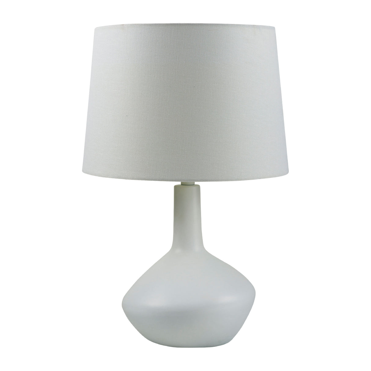 Modern European furniture - Ceramic White Linen Table Lamp - www.oroa.com | Oroa.com