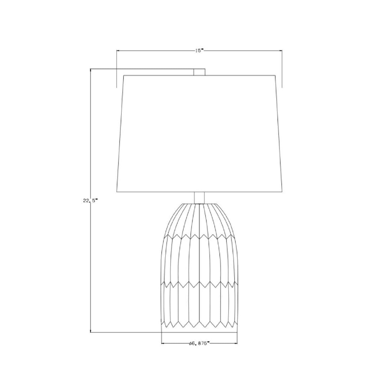 Modern European furniture - White Linen Accent Table Lamp - www.oroa.com | Oroa.com