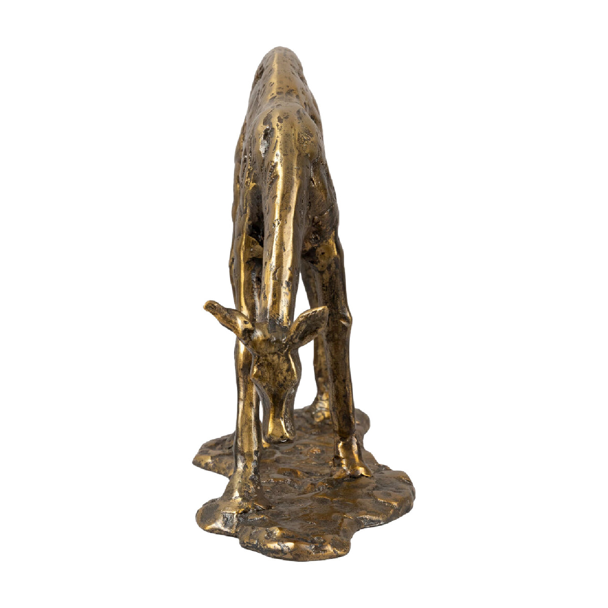 Modern European furniture - Antiqued Iron Deer Sculpture - www.oroa.com | Oroa.com