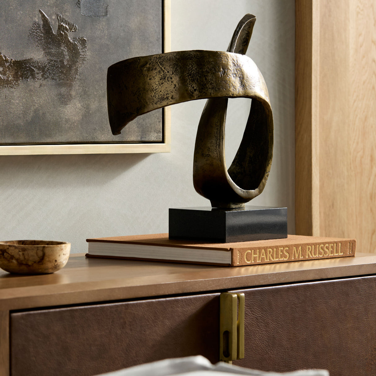 Modern European furniture - Antiqued Iron Decorative Sculpture - www.oroa.com | Oroa.com
