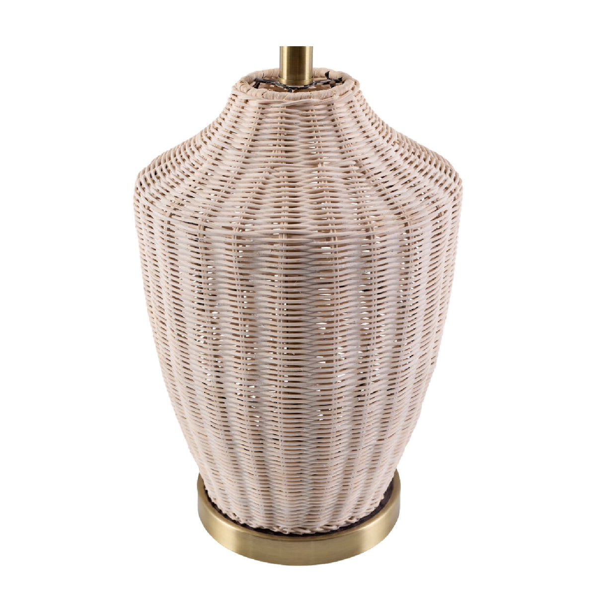 Modern European furniture - White Rattan Accent Table Lamp - www.oroa.com | Oroa.com