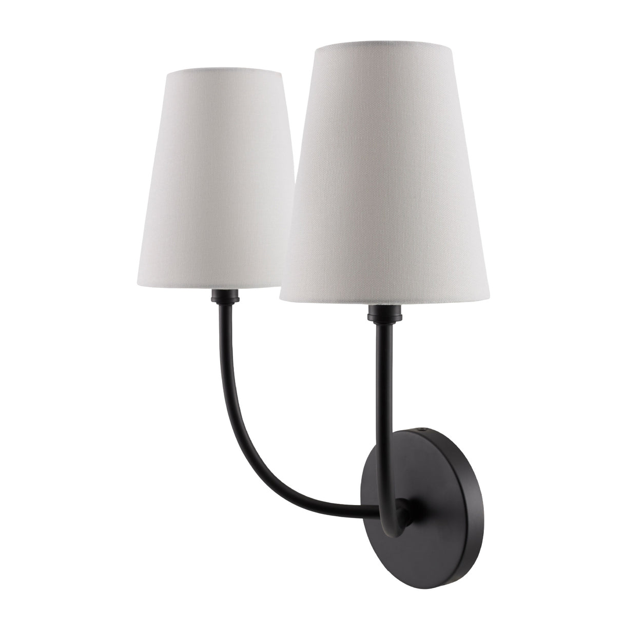 Modern European furniture - White Cotton 2-Light Wall Lamp - www.oroa.com | Oroa.com