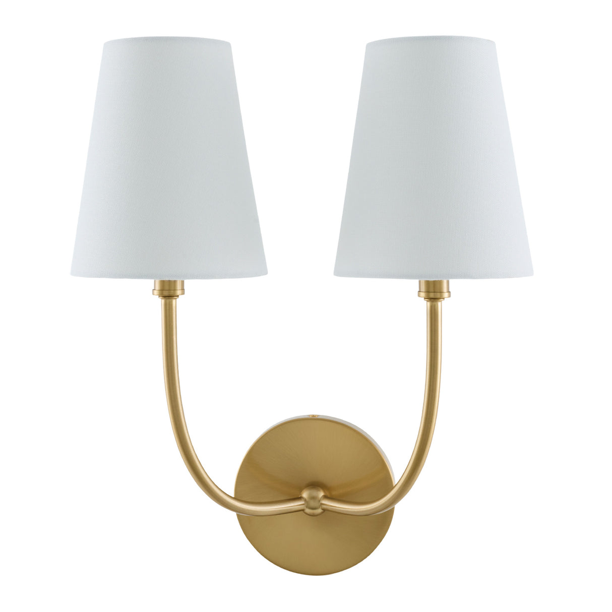 Modern European furniture - White Cotton 2-Light Wall Lamp - www.oroa.com | Oroa.com